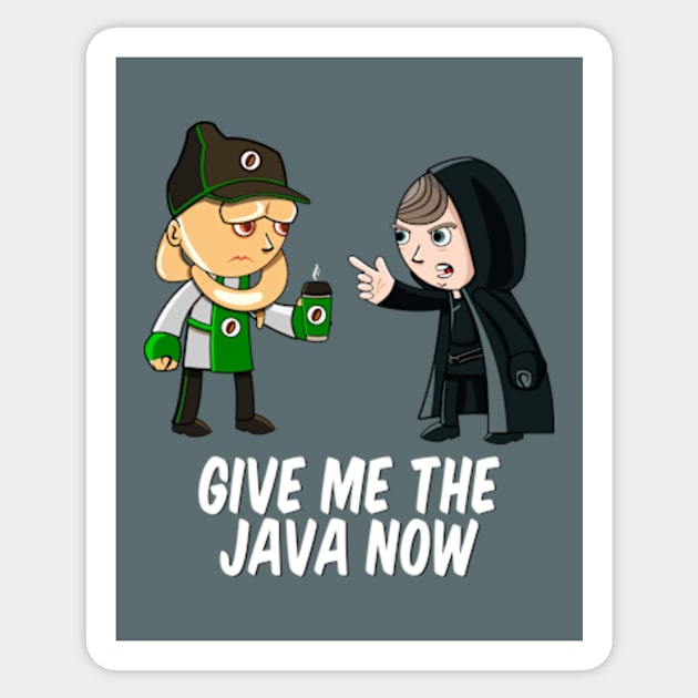 Java Mind Trick Sticker by TGprophetdesigns